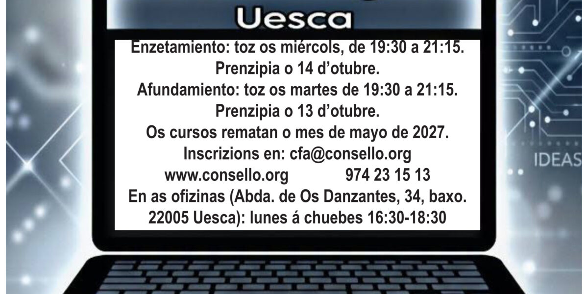 Cartel cursos d'arag. 2026 2